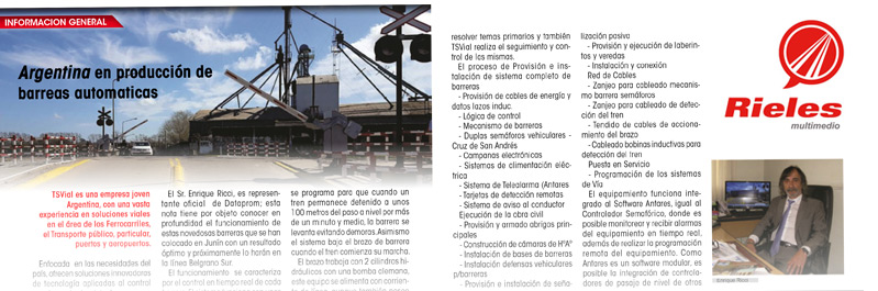 Nota Revista Rieles Multimedio